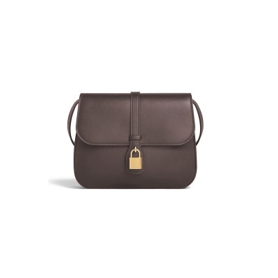 CELINE SHOULDER BAG IN TABOU SMOOTH CALFSKIN 196583DK1.28AU (22*16*7cm)